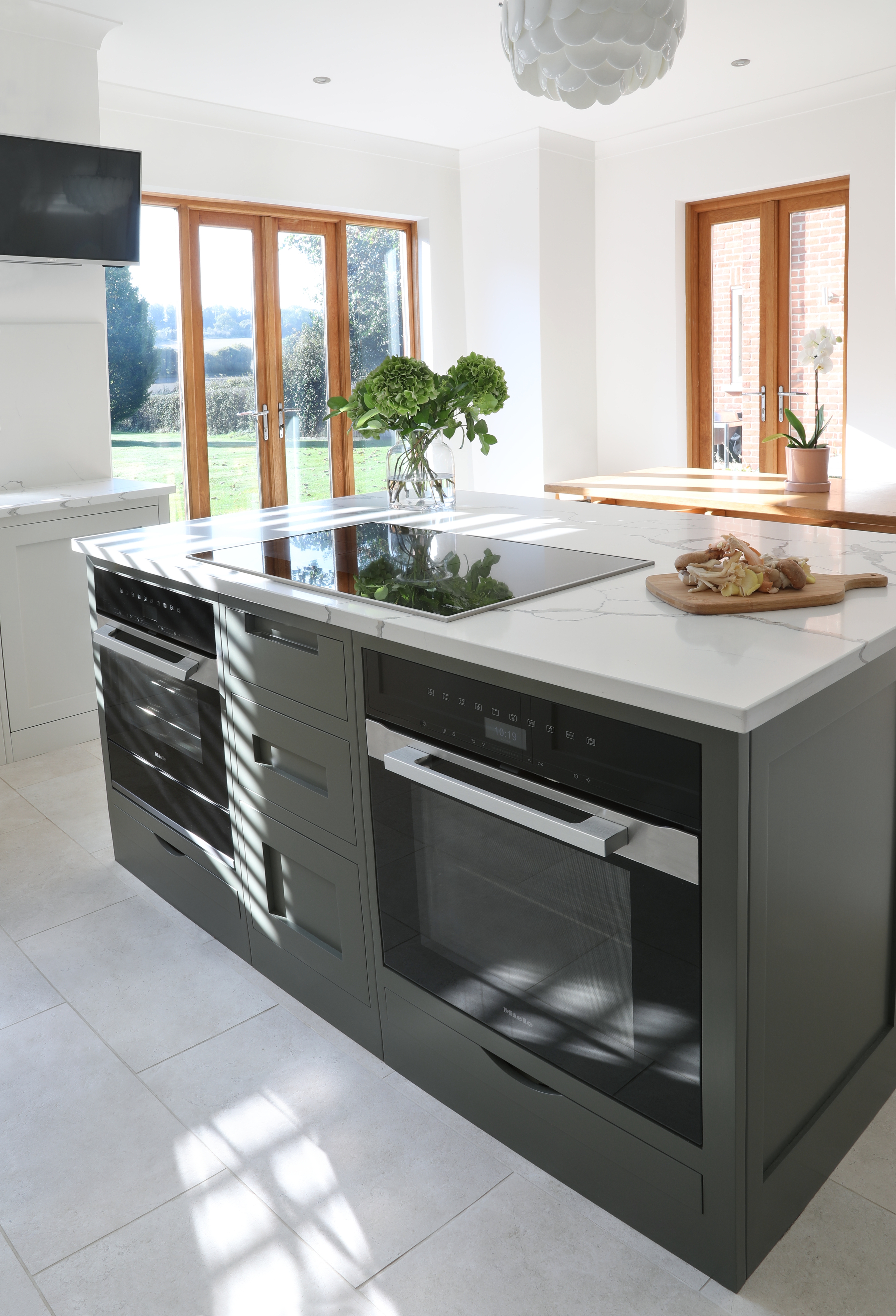 1 1 Hammond Kitchen Island to Garden View