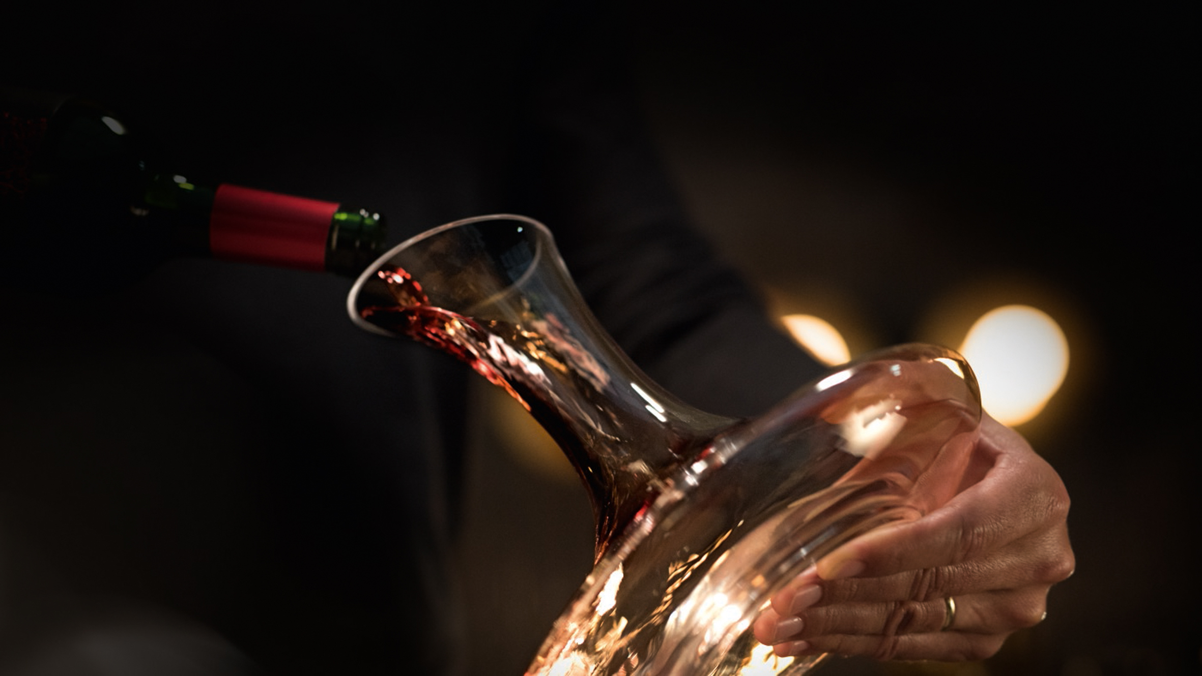 Adrain Smyth Decanter Red Pour