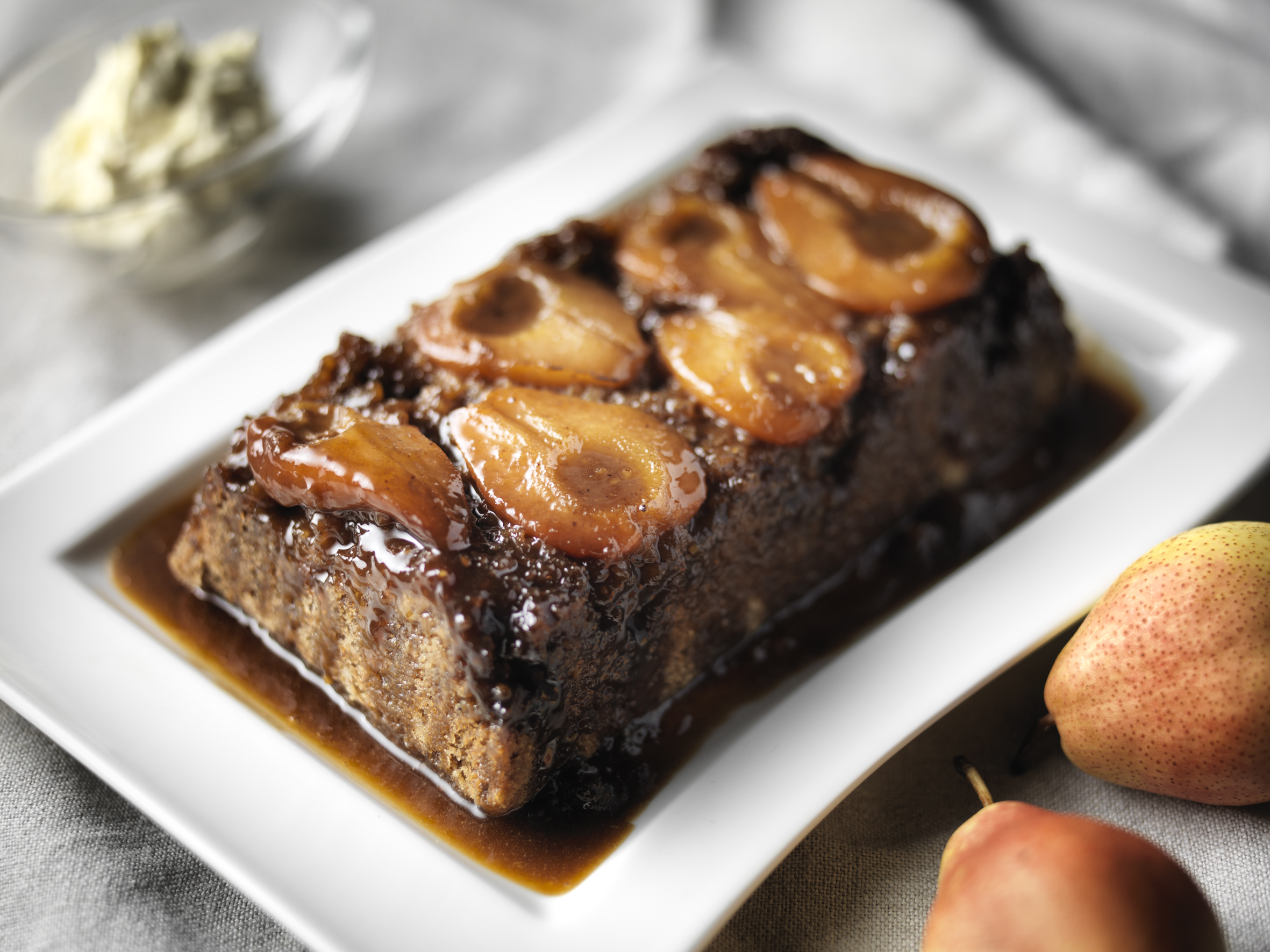 Miele Pear Upside Down Cake