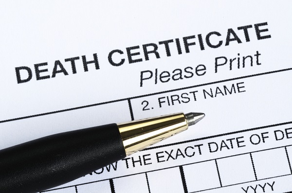 UK Death Certificate