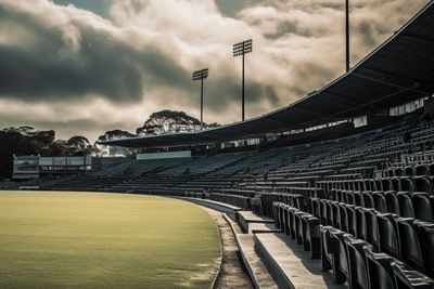 Stadium With Grey Seats