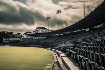 Stadium With Grey Seats