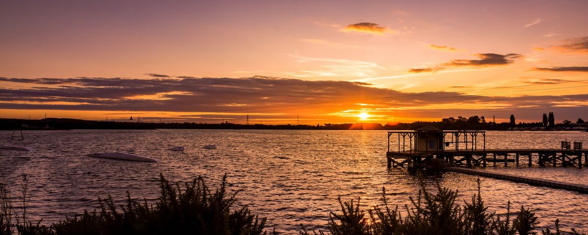 Chasewater Near Brownhills At Sunset