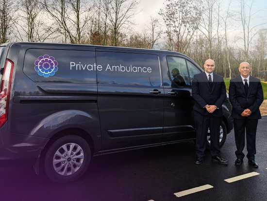 Two Funeral Operatives With Private Ambulance