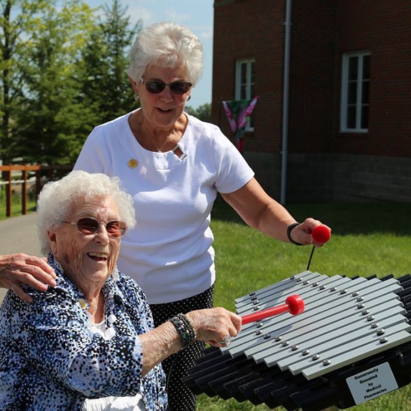 Sansa-Rimba features in care home 'Sensory Accessibility Path'