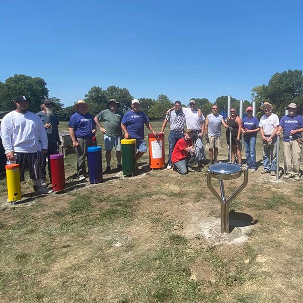 Hastings Noon Kiwanis installing outdoor musical playground in the St Michaels Elementary School Playground